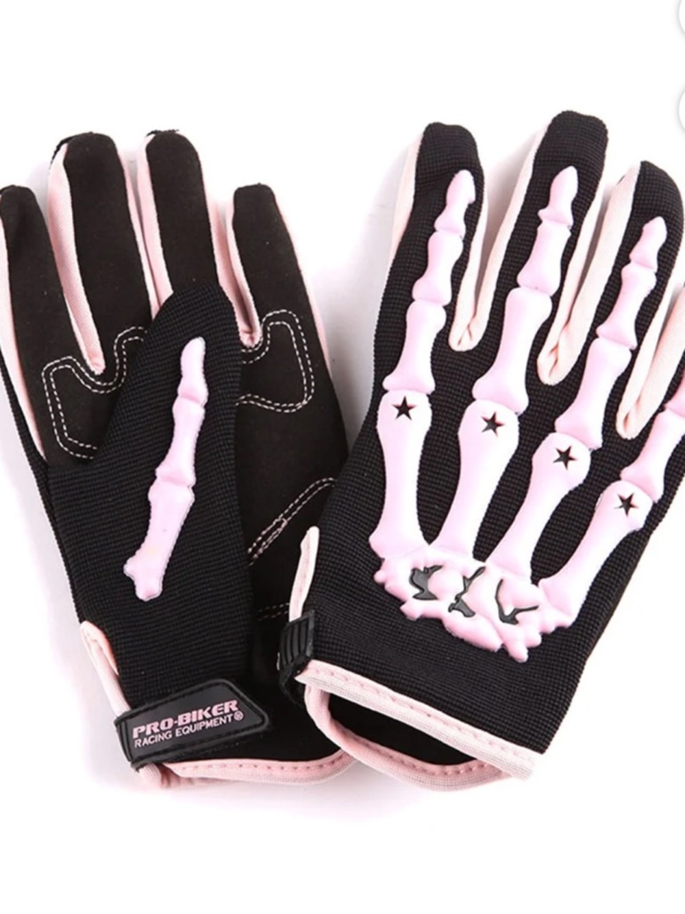 MotoCross/Dirt Bike/Motorcycle Pink Skeleton Gloves Size Medium NWT - Picture 4 of 17
